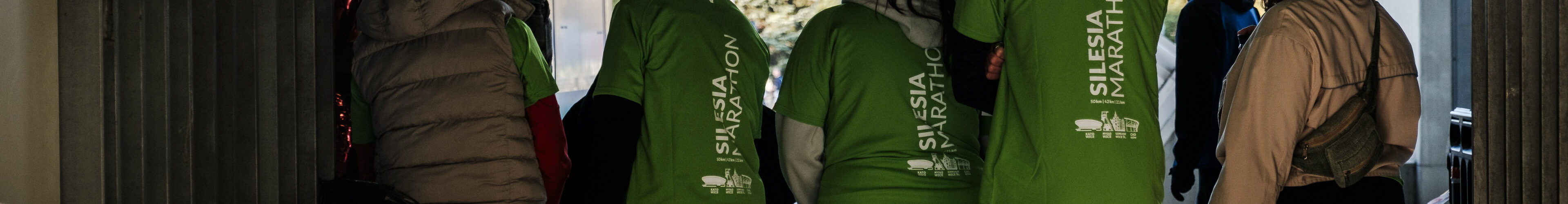 Wolontariusze depozytu na Silesia Marathon
